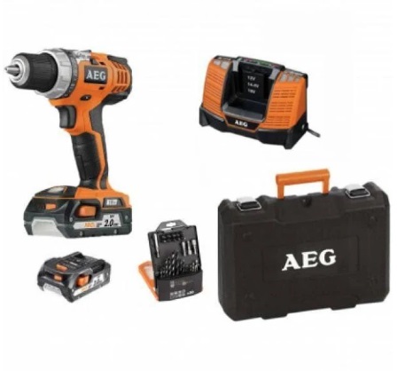 Шуруповерт аккумуляторный AEG BS18C2Li-202CSET