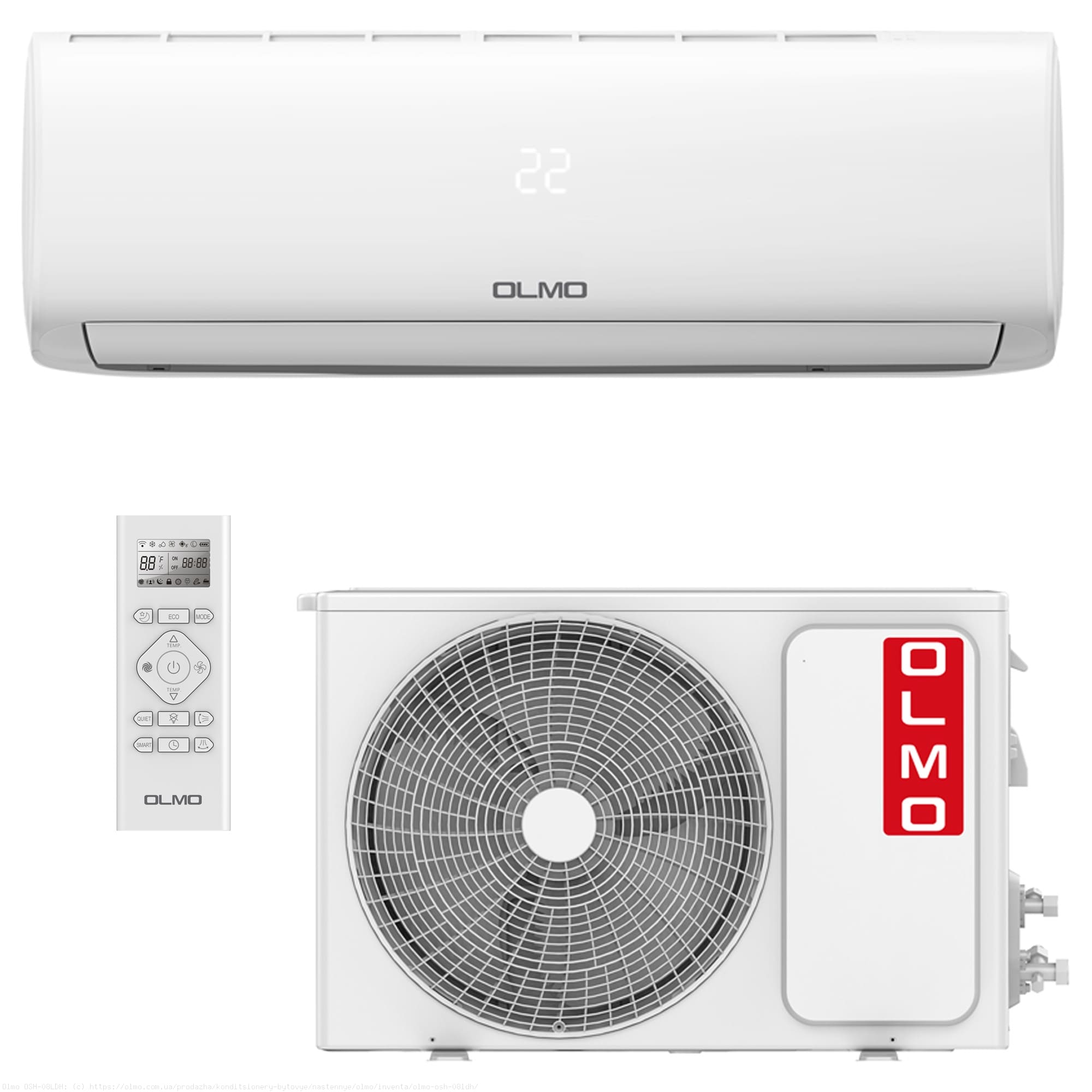 Кондиционер OLMO OSH-24LDH3 Inventa Deluxe