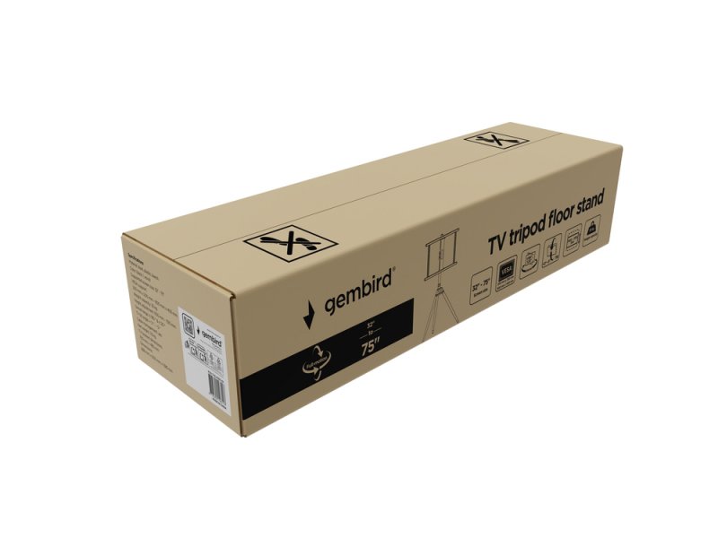 Напольная подставка для телевизора Gembird TVS-75ST-01