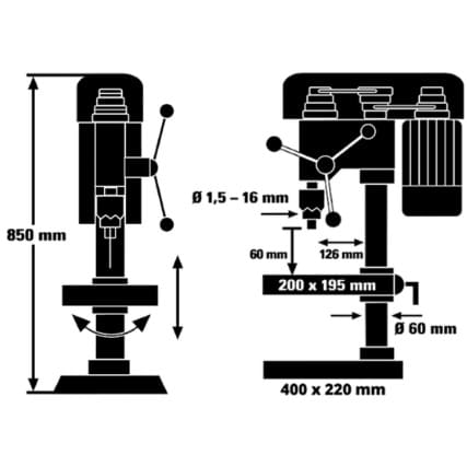 Сверлильный настольный станок Einhell TC-BD 630/1 (4520597)