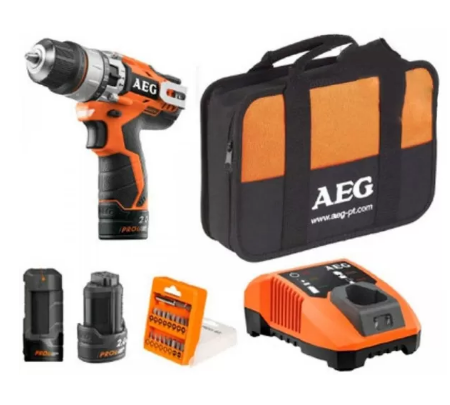 Шурупокрут акумуляторний AEG BSB12C2 Li-KIT2B