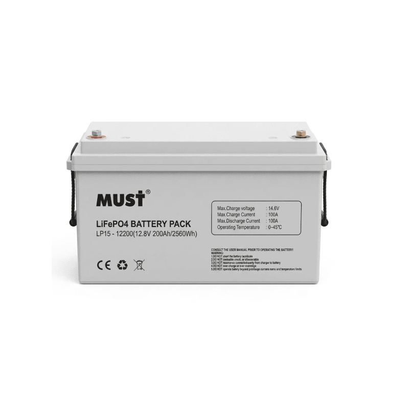 Аккумуляторная батарея Must LiFePO4 LP1500-12200 12V 200Ah