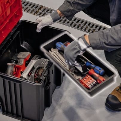 Пластиковий кейс Einhell E-Case L з колесами (4540014)