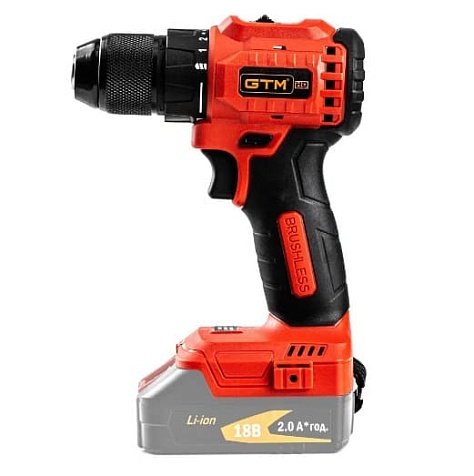 Шуруповерт аккумуляторный GTM DS18/50BL (каркас)