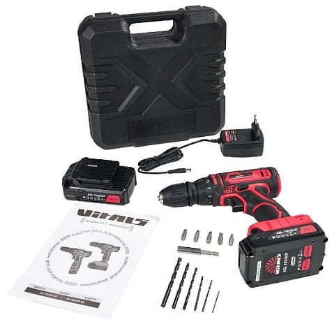 Дрель-шуруповерт аккумуляторный Vitals AU 18/2KP QC