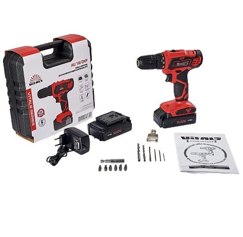 Дрель-шуруповерт аккумуляторный Vitals AU 18/2KP