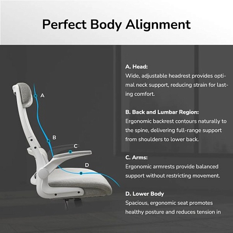 Кресло офисное, дышащий текстиль Cougar STRYDER WHITE