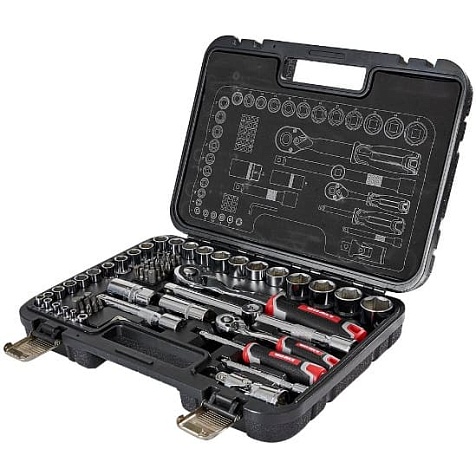 Набор торцевых головок 1/4″ и 1/2″ Vitals Master 73 предмета (186166)