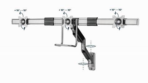 Настенный кронштейн для монитора Gembird MA-WA3-01
