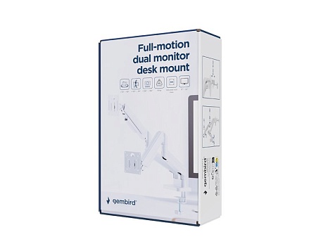 Кронштейн для монитора Gembird MA-DA2-06-W