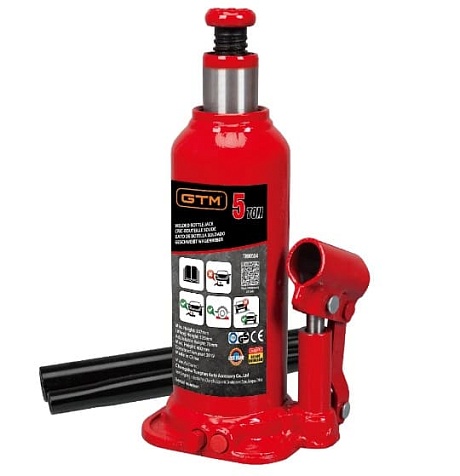 Домкрат гидравлический бутылочный GTM Т90504S (5т)
