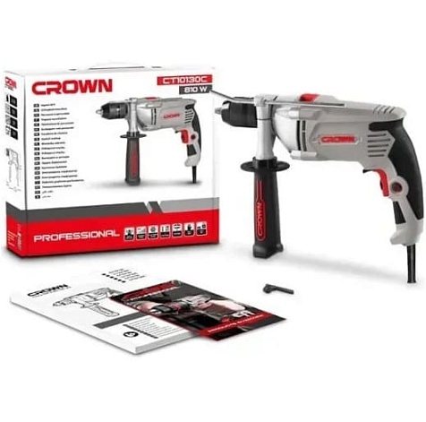 Дриль ударний CROWN CT10130C (403541)