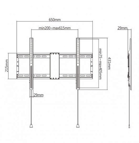 Настенный кронштейн для телевизора Gembird WM-80F-01