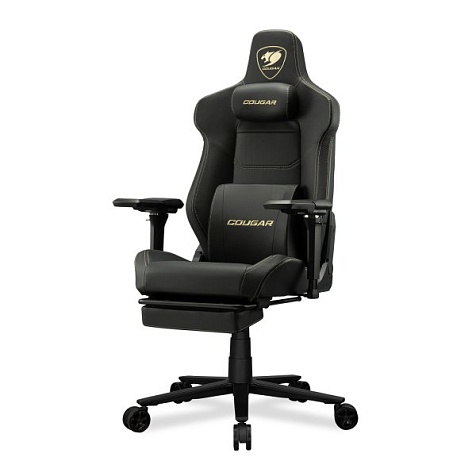 Кресло геймерское, дышащая экокожа Cougar ARMOR EVO M Gold
