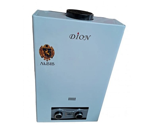 Газовая колонка ДИОН JSD 08 дисплей белая (серая вставка)
