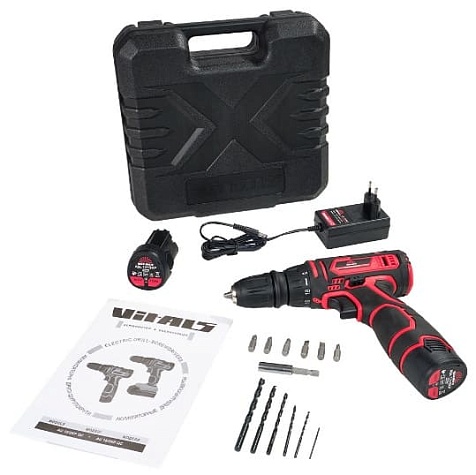 Дрель-шуруповерт аккумуляторный Vitals AU 12/2KP QC