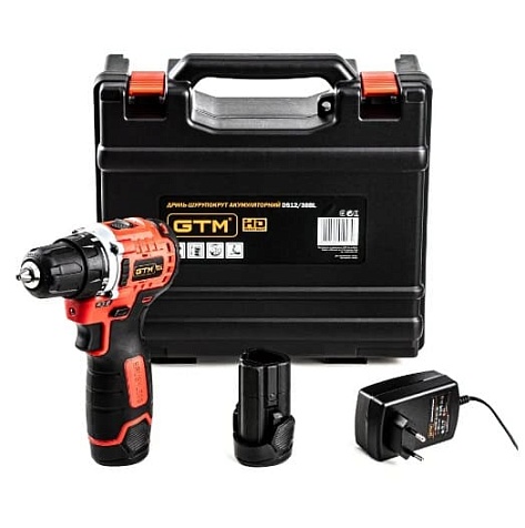 Шуруповерт аккумуляторный GTM DS12/38BL