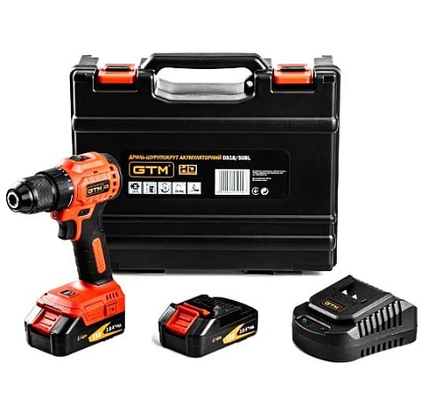 Шуруповерт аккумуляторный GTM DS18/50BL