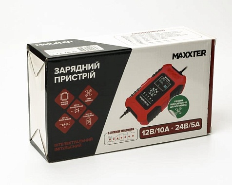 Интеллектуальное импульсное зарядное Maxxter MX-CHR-1224V10A