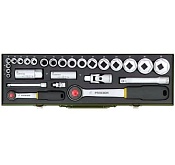 Набор торцевых головок с трещеткой 1/4“ и 1/2“ PROXXON (23020)