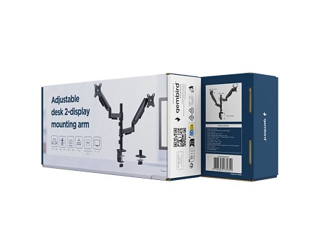 Кронштейн для монитора Gembird MA-DA2P-02