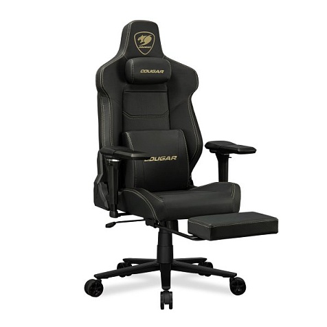 Кресло геймерское, дышащая экокожа Cougar ARMOR EVO M Gold