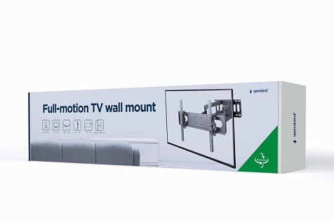 Настенный поворотный кронштейн для телевизора Gembird WM-70ST-01