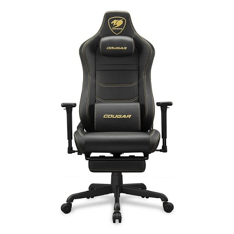 Кресло геймерское, дышащая экокожа Cougar ARMOR EVO S Gold