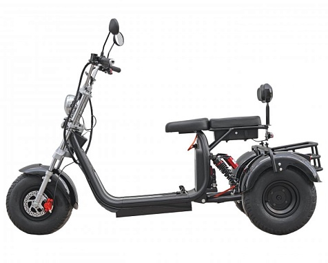 Электроскутер трехколесный Maxxter TRIKE 2.0 (Black) 2000 Вт