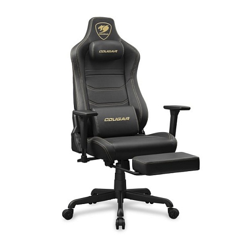 Кресло геймерское, дышащая экокожа Cougar ARMOR EVO S Gold