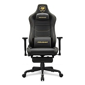 Кресло геймерское, дышащая экокожа Cougar ARMOR EVO S Gold