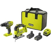 Набор инструментов Ryobi R18DDJS-220S