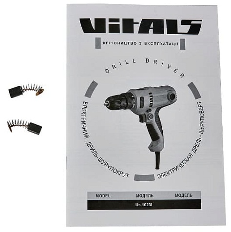 Дриль-шурупокрут електричний Vitals Master Us 1023l