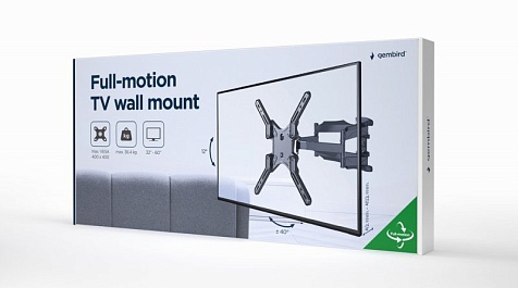 Настенный поворотный кронштейн для телевизора Gembird WM-60ST-01