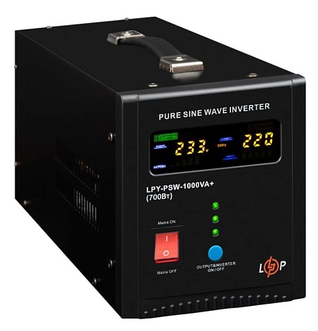 Источник бесперебойного питания (Инвертор) LPY-PSW-1000VA 10A/20A 12V