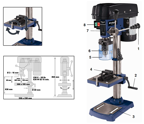 Сверлильный настольный станок Einhell BT-BD 701