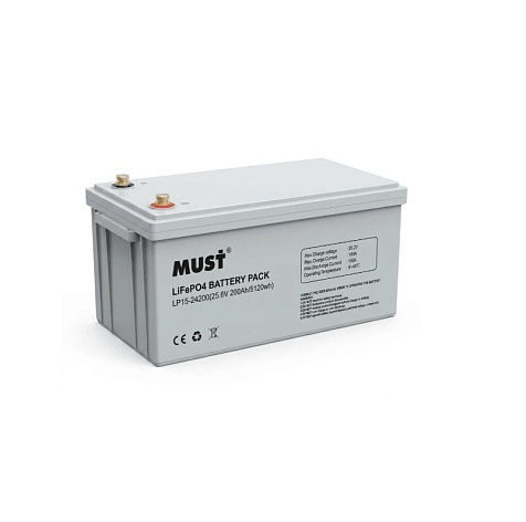 Аккумуляторная батарея Must LiFePO4 LP1500-24200 24V 200Ah