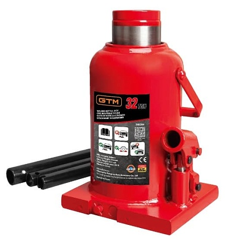 Домкрат гидравлический бутылочный GTM TH93204 (32т)