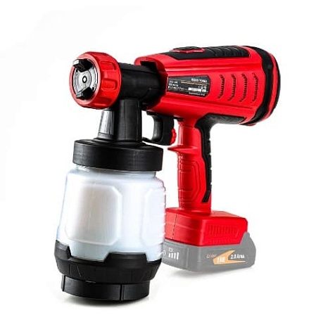 Краскопульт аккумуляторный GTM SG18/700BL (каркас)