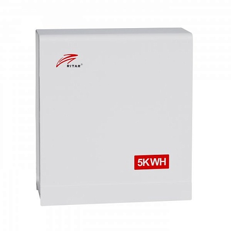 Комплект гибридный солнечный инвертор Ritar 5кВт + батарея 5КВт*ч