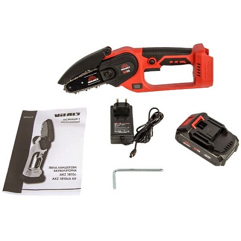 Пила цепная аккумуляторная Vitals AKZ 1810ck Kit