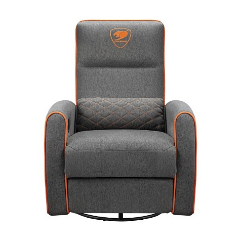 Кресло-реклайнер геймерское, дышащая ткань Cougar FIDOM GRAY