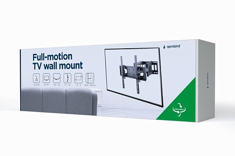 Настенный поворотный кронштейн для телевизора Gembird WM-55ST-04