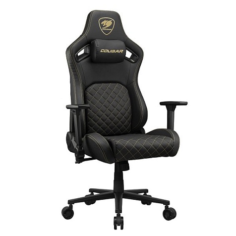 Кресло геймерское, дышащая экокожа Cougar DEFENSOR GOLD