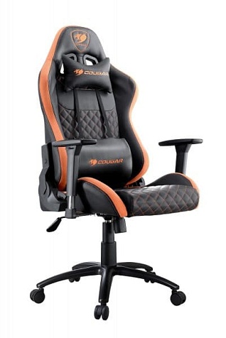 Кресло геймерское, дышащая экокожа Cougar Armor PRO Black/Orange