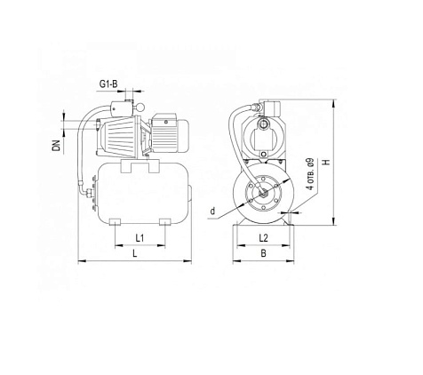 Насосная станция NPO AUJET 110B/24L