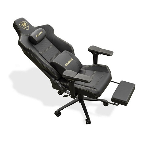 Кресло геймерское, дышащая экокожа Cougar ARMOR EVO M Gold