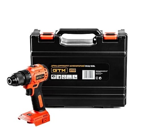 Шуруповерт аккумуляторный GTM DS18/50BL (каркас)