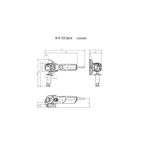 Угловая шлифмашина Metabo W 9-125 Quick (600374000)