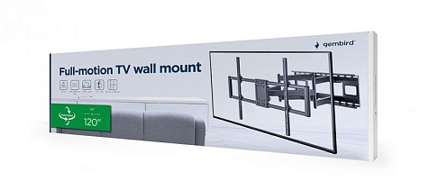 Настенный поворотный кронштейн для телевизора Gembird WM-120ST-01